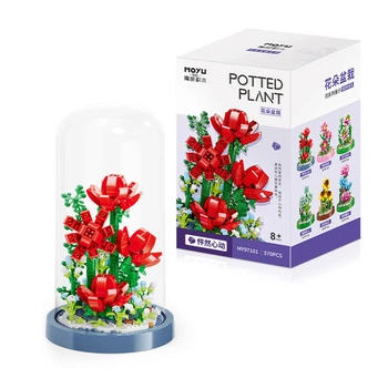 Конструктор квіти, подарунок для дівчини букет квітів Botanicals Букет 570 деталей