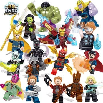 Набор фигурок супергерои Marvel, 16 шт конструктор