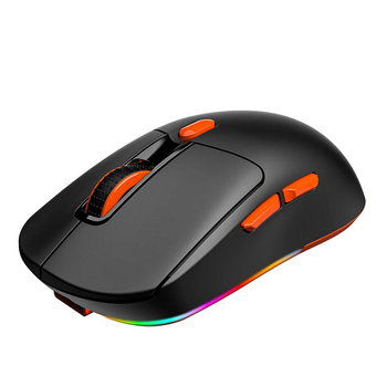 Игровая беспроводная мышка MEETION GW38 с RGB-подсветкой, 3 режимами подключения (Bluetooth/2.4G/проводное), сенсором 8000 DPI Black