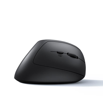 Беспроводная вертикальная мышь Meetion BTM008 с Bluetooth и 2.4G, эргономика 57°, аккумулятор до 400 часов Black