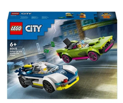 Конструктор LEGO City Переслідування маслкара на поліцейському автомобілі 213 деталей (60415)