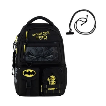 Рюкзак шкільний для підлітка Kite Education Teens DC Batman, для хлопчиків, чорний (DC25-2587M)