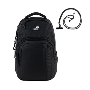 Рюкзак для підлітка Kite Education Teens, чоловічий, чорний (K25-2578L-1)