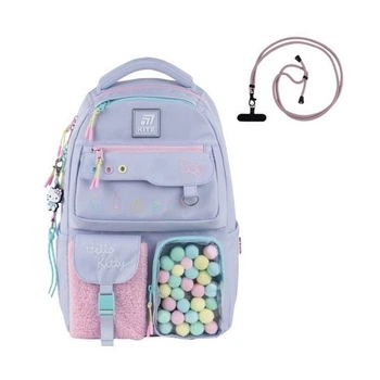 Рюкзак шкільний для підлітка Kite Education Teens Hello Kitty, для дівчаток, бузковий (HK25-2587M)
