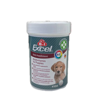 Вітаміни для цуценят та молодих собак 8in1 Excel «Multi Vitamin Puppy» 100 таблеток