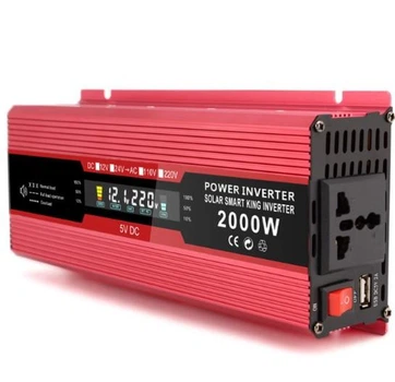 Инвертор автомобильный UKC 12 в в 220в 2000Вт c LCD экраном преобразователь 12V 220V 2000W (1756375643)
