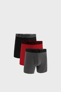Трусы-боксерки мужские Under Armour Ua Performance Cotton - Solid 6 3Pk LG Комбінований 1383889-025