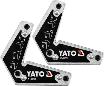 Magnetyczne uchwyty spawalnicze YATO 5mm 10kg 2szt (YT-08721)