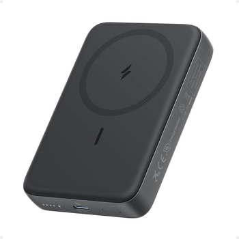 Магнітний Magsafe павербанк Anker A1684 10000 mah з бездротовою зарядкою для iPhone УМБ Чорний