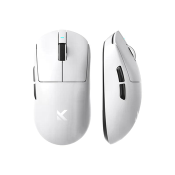Геймерська акумуляторна бездротова (Bluetooth + 2,4G) миша MCHOSE A7, PixArt PAW3395, 26000DPI, White / Білий (A7W)