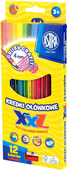 Кольорові олівці Astra XXL 12 шт (5901137128146)
