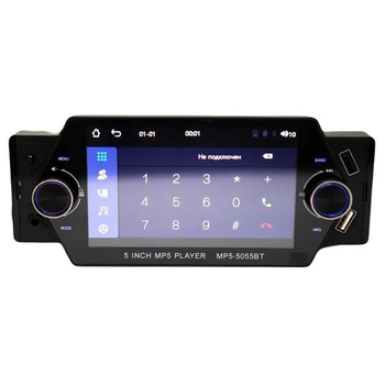 Автомагнітола 5" MU-5055-BT, Android, MP5, 1DIN, з пультом керування, чорна