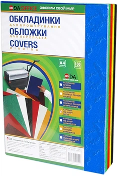 Обложка для переплета картонная 230г/м2 DA Delta Color А4 100 шт Ассорти (1220101020100)