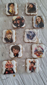 Пряники гостинці Гаррі поттер, Harry Potter, розмір 5,5*5,5 см (набір 10 шт)
