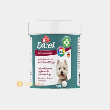 Витамины 8in1 Excel Multi Vitamin Small Breed для собак мелких пород, мультивитамин, 70 шт