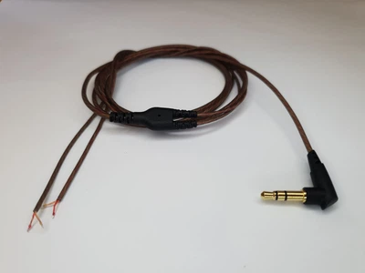 Аудіокабель провід для навушників Koss Sony AKG JVC Sennheiser Audio-Technica TPE Темно сірий