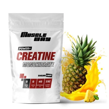 Креатин моногидрат Muscle Way Creatine Monohіdrate POWER+ 99,9% порошковый на 100 порций 500 г Ананас (14-125-cre-mw-rs500-7)