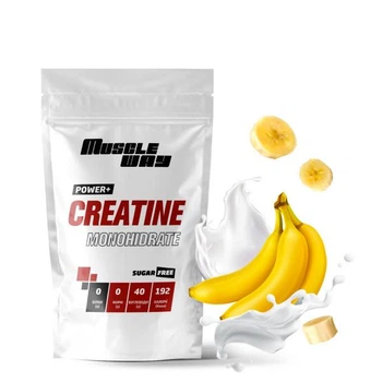 Креатин моногидрат Muscle Way Creatine Monohіdrate POWER+ 99,9% порошковый на 60 порций 300 г Банан (14-125-cre-mw-rs300-5)