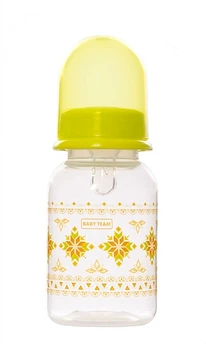 Пляшечка для годування із силіконовою соскою, 125 мл, 0+, салатова - Baby Team 250ml (1237144-31105998)