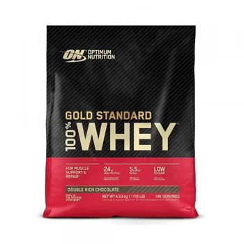 Протеїн Optimum Nutrition Gold Standard 100% Whey 4,54 kg, Double Rich Chocolate