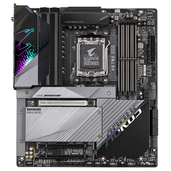 Материнська плата Gigabyte X670E AORUS MASTER sAM5 X670 4xDDR5 M.2 HDMI DP mATX (X670E_AORUS_MASTER)