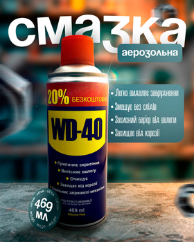 Смазка універсальна аерозоль спрей багатоцільовий 469мл WD-40