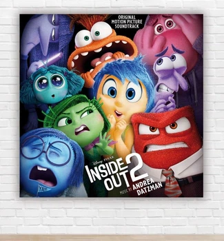 Бумажный плакат "Головоломка. Мыслями наизнанку. Inside out" 150х150см