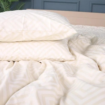 Наволочка MirSon Бязь 17-0623 Geometry Creamy 40х40 см (2200008198350)