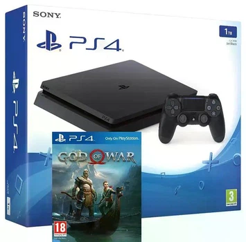 Игровая приставка Sony Playstation 4 Slim 1Tb + God of War (PS4 slim) Б/В