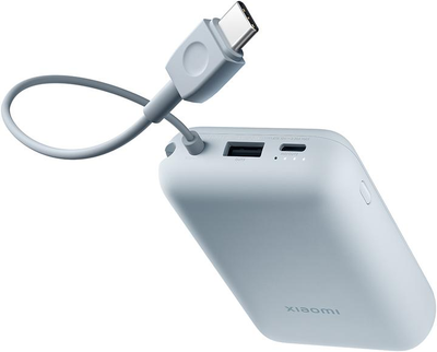 Повербанк Xiaomi 10000mAh 22.5W з вбудованим кабелем USB-C синій