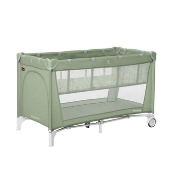 Манеж дитячий CARRELLO Piccolo+ CRL-18102 Mint Green з двома рівнями дна