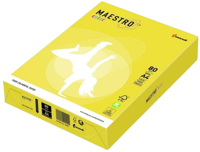 Папір офісний Maestro Color А4 Жовтий 500 аркушів (9003974422879)