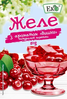 Желе з ароматом Вишня Еко 81 г