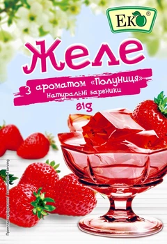 Желе з ароматом Полуниця Еко 81 г