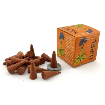 Благовоние Dr.Dolma U-Pel Cones incense Yarlung 18шт/уп. Арома-конусы Синий Лотос (27525K)