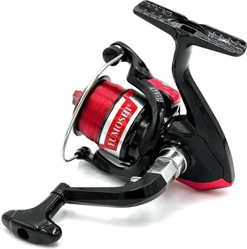 Катушка yumoshi MK4000 12+1 Red пластиковая шпуля 5.5:1 с жилкой (yumoshi-MK4000-RED)
