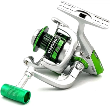 Катушка yumoshi GL2000 12п. GREEN металл катушка 5.5:1 (yumoshi-GL2000)