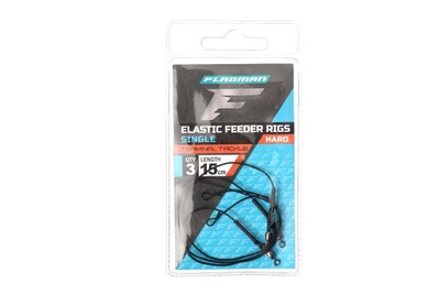 Фiдерне вiдведення для повiдця одинарне Flagman Elastic Single Feeder Rigs Hard 15см (3шт/уп) (7811007002)