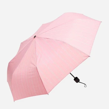 Зонт складной полный автомат женский Victoria's Secret Umbrella stripe 27023480 Розовый (2856392297)