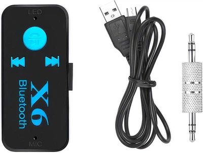 Bluetooth гарнитура ресивер UFT BT-450 AUX в машину + поддержка MicroSD и TF карт (UFTBT450)