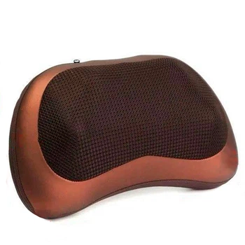 Масажна подушка Massage pillow для шиї та спини інфрачервоний роликовий масажер на 8 роликів