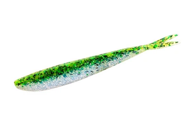 Силикон Lunker City Fin-S Fish 4" (10 шт/уп), цвет: 79 Green Shad Flash (4317002069)