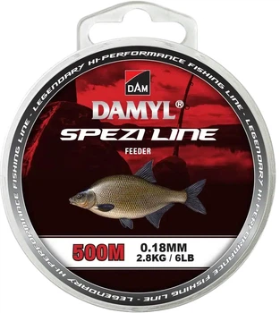 Леска DAM Damyl Spezi Line Feeder 500 м 0. 18 мм 2.8 кг Темно-коричневая (66636)