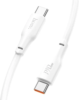 Кабель Hoco X93 Type-C to Type-C 100W, 1 м, TPE, TPE connectors White (6931474790712)