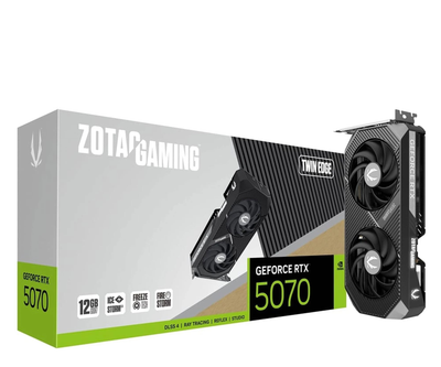 Видеокарта Zotac GeForce RTX 5070 Twin Edge 12GB GDDR7 DLSS4 (ZT-B50700E-10P) EU