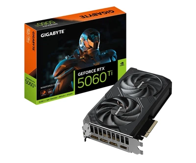 Відеокарта Gigabyte GeForce RTX 5060 Ti Windforce OC 16GB GDDR7 DLSS4 (GV-N506TWF2OC-16GD) EU