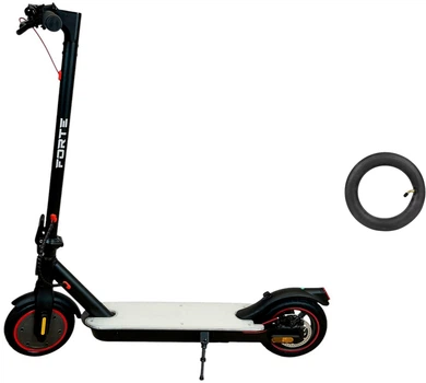 Набір Електросамокат Forte E9Pro Light 350 Вт до 30 км 8.5" Black (BP146168) + Камера Xiamen 10x2.125 дюймів для електросамоката (PH050603)