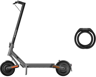 Набір Електросамокат Xiaomi Mi Electric Scooter 4 Ultra Black (910900) + Замок до самокату Xiaomi Electric Scooter Cable Lock (001010711627)