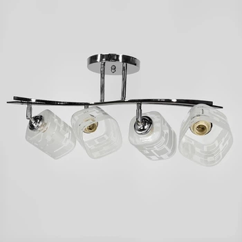 Люстра стельова Light House LNF-17476/4 CR хром з поворотним плафоном