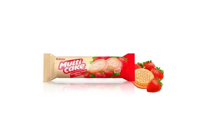 Печенье-сэндвич Roshen Multicake с начинкой клубника-крем 180 г